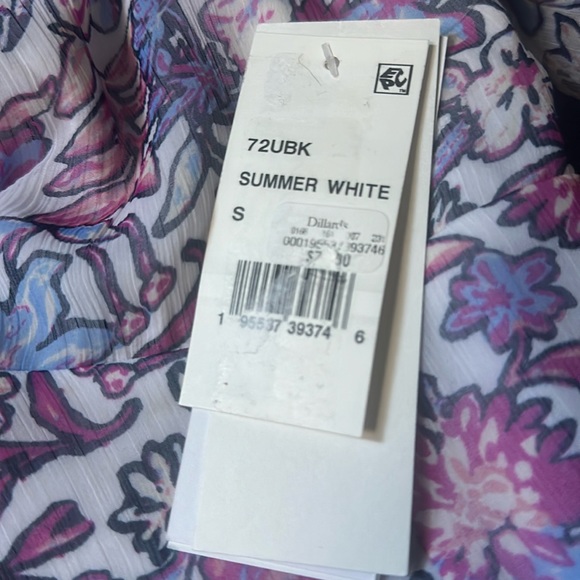 -NWT French connection Fontini Recycled Hallie Halter Peplum Top in summer white - Picture 14 of 14